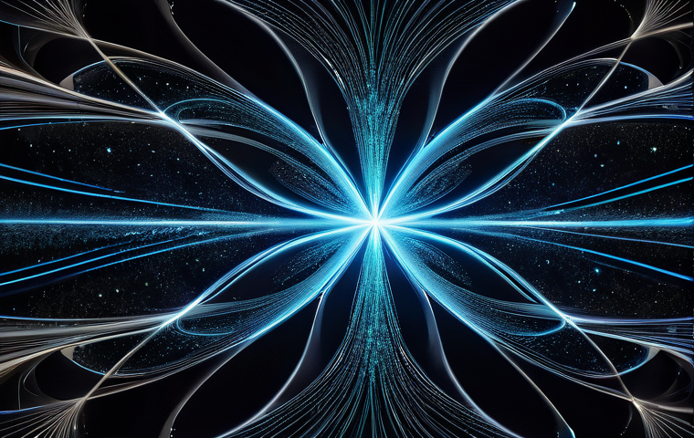 입자 물리학 연구 동향 - **Prompt for an image representing Dark Matter and Dark Energy:**
    "A vast and enigmatic cosmic p...