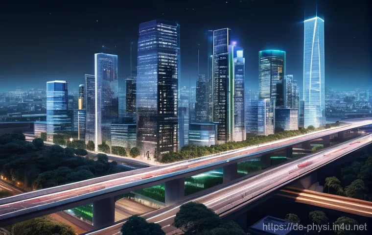 물리학 시뮬레이션 활용 사례 - **Prompt Title: Virtual Automotive Safety Testing in a High-Tech Lab**
    "A sleek, futuristic silv...
